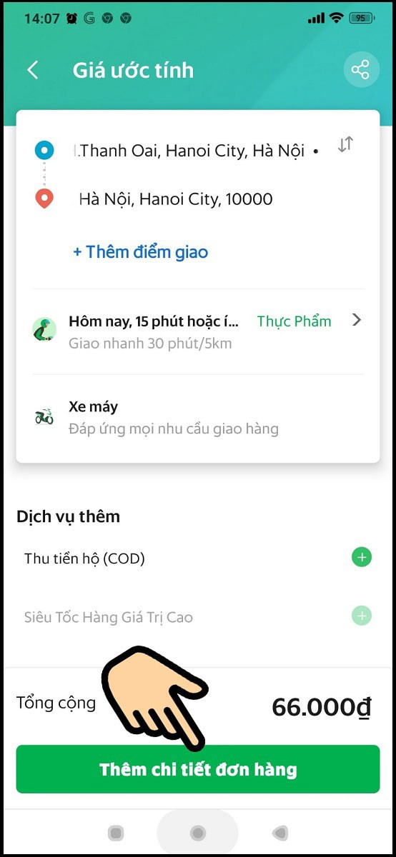 Thêm chi tiết đơn hàng