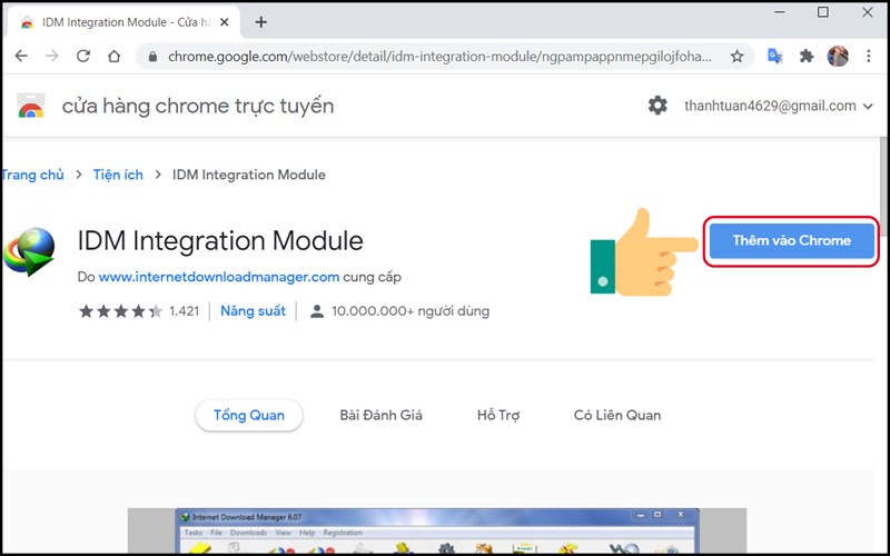 Thêm IDM vào Chrome