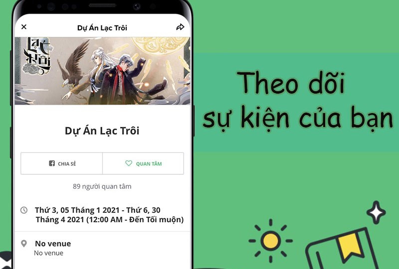 Theo d&otilde;i sự kiện của bạn dễ d&agrave;ng