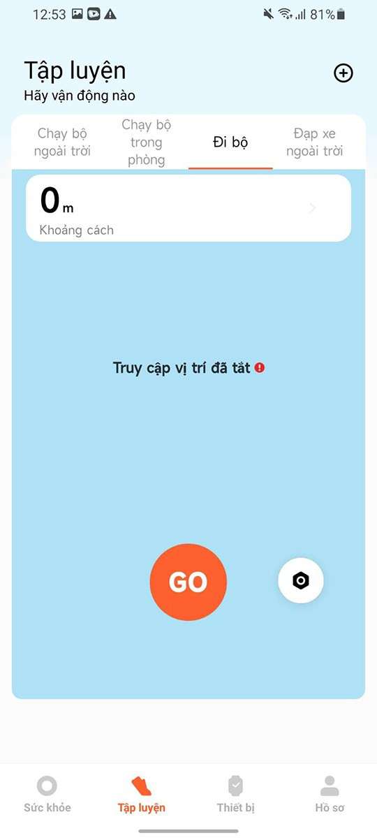 Theo dõi quá trình tập luyện của bạn