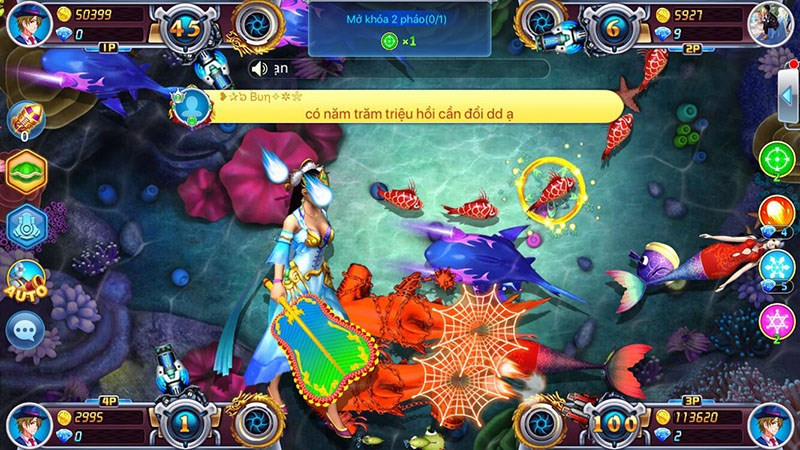 Thiết Phiến công chúa trong game, nếu bắn trúng sẽ cho lượng vàng rất lớn