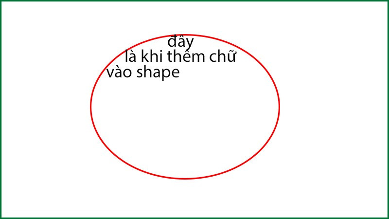 Th&ecirc;m chữ trong shape 