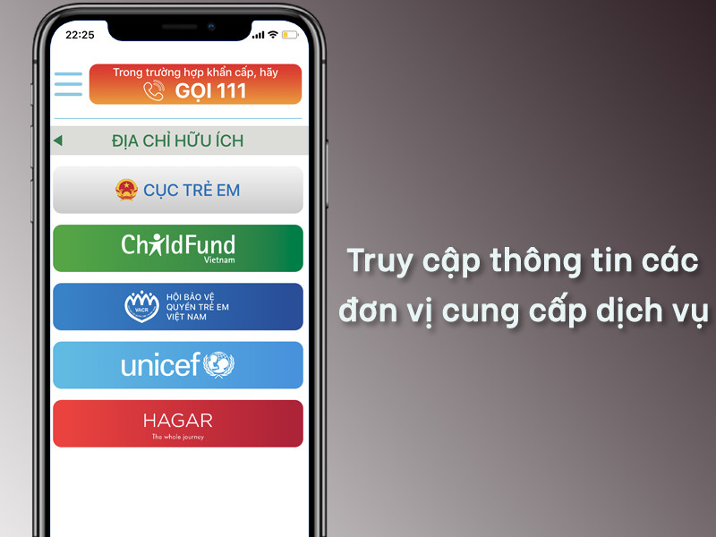 Thông tin về các tổ chức hỗ trợ trẻ em