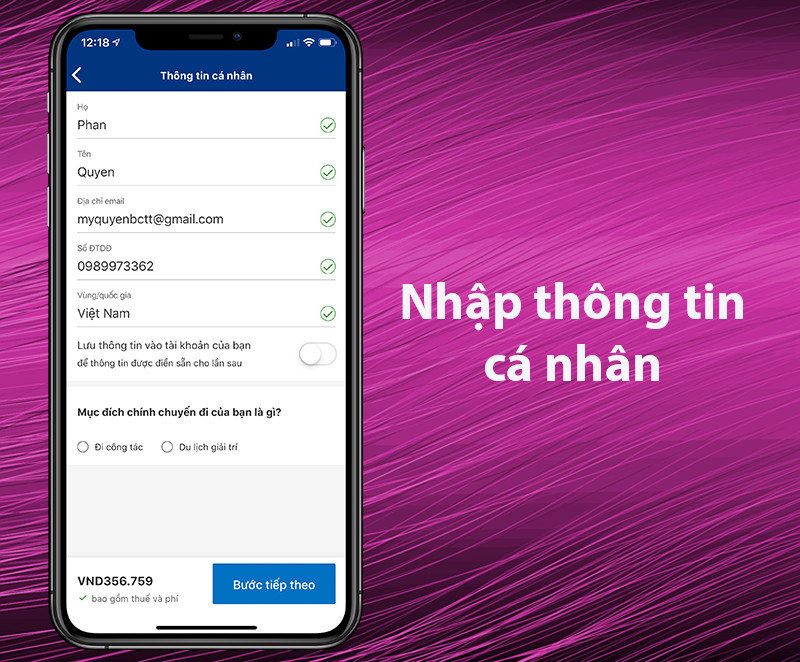 Thủ tục đặt ph&ograve;ng đơn giản, dễ d&agrave;ng