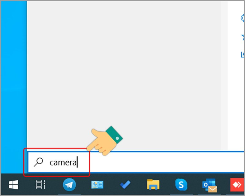 Tìm kiếm Camera trên Windows 10