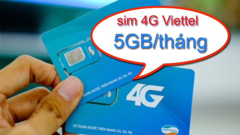 Tổng hợp sim Viettel 5GB/tháng