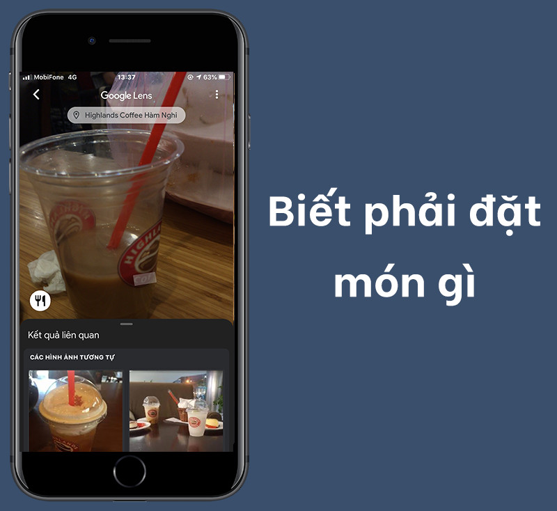 Tra cứu thông tin món ăn với Google Lens