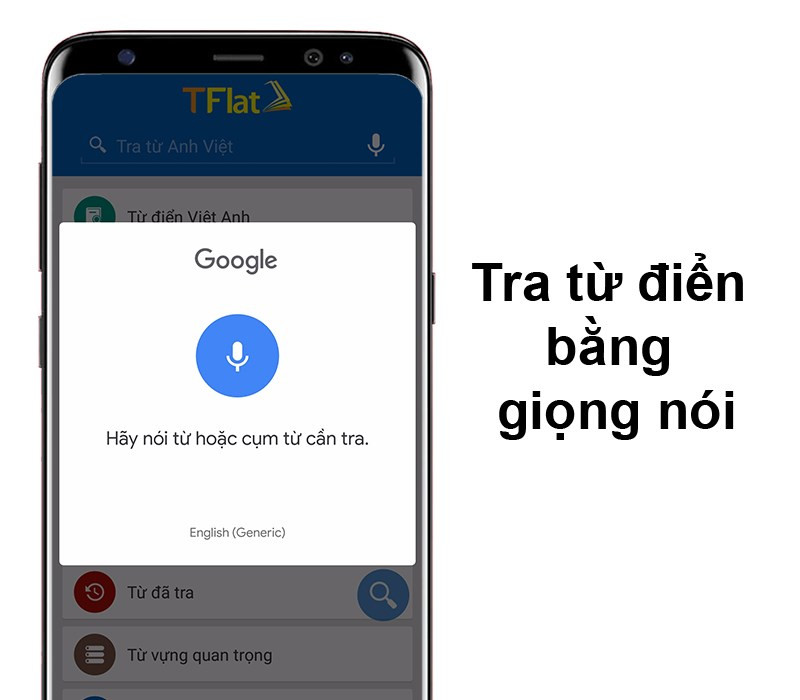 Tra từ bằng giọng nói trên TFlat Offline