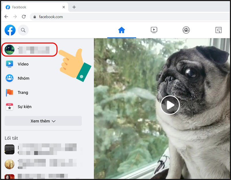 Truy cập trang cá nhân Facebook trên máy tính