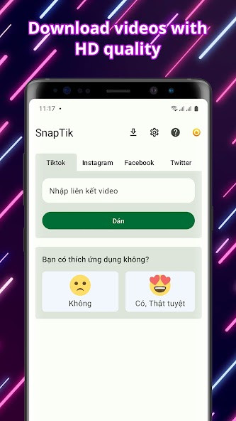 Tùy chọn tải video TikTok với SnapTik