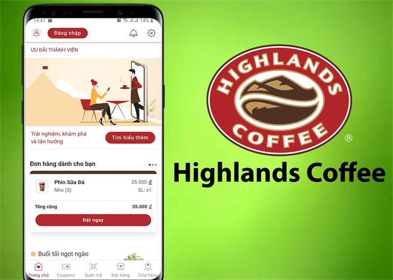 Highlands Coffee: Đặt đồ uống nhanh chóng, ưu đãi ngập tràn trên điện thoại