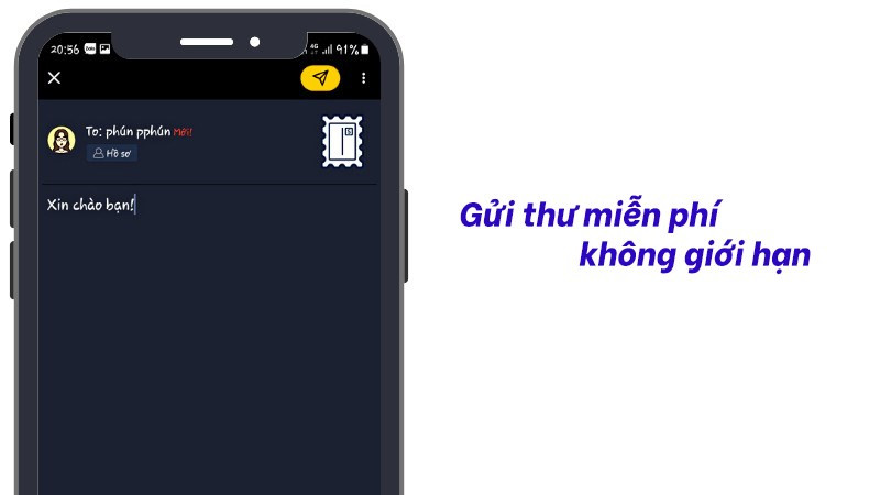 Viết thư không giới hạn