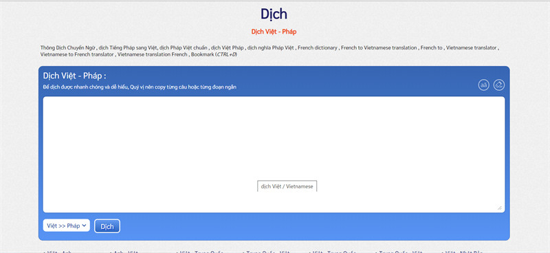 vietnamese-translation.com - Dịch tiếng Pháp online