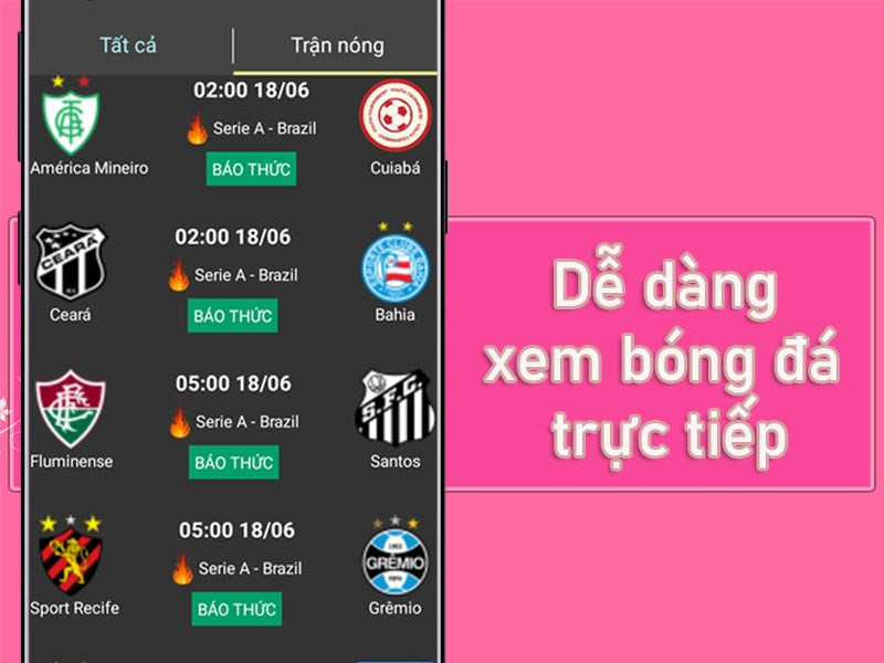 Xem bóng đá trực tiếp trên Tivi 24h