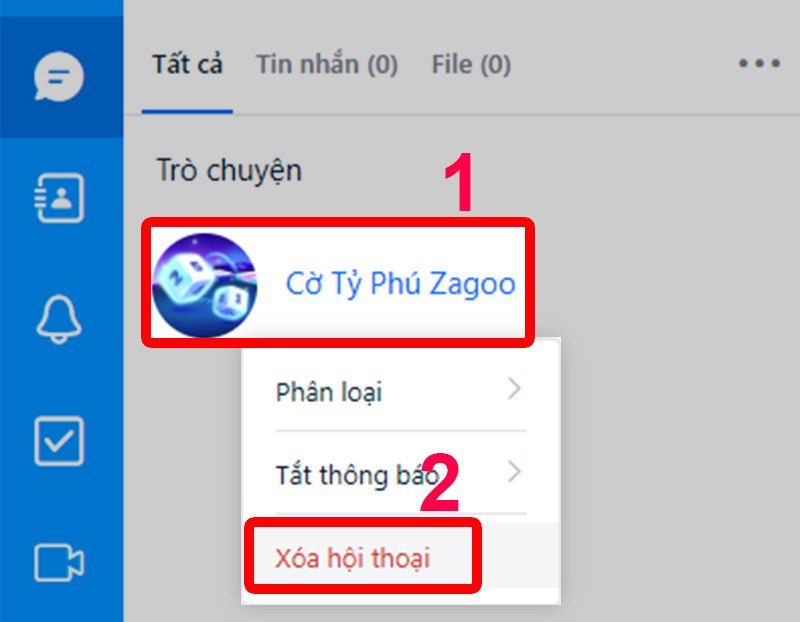 Xóa hội thoại