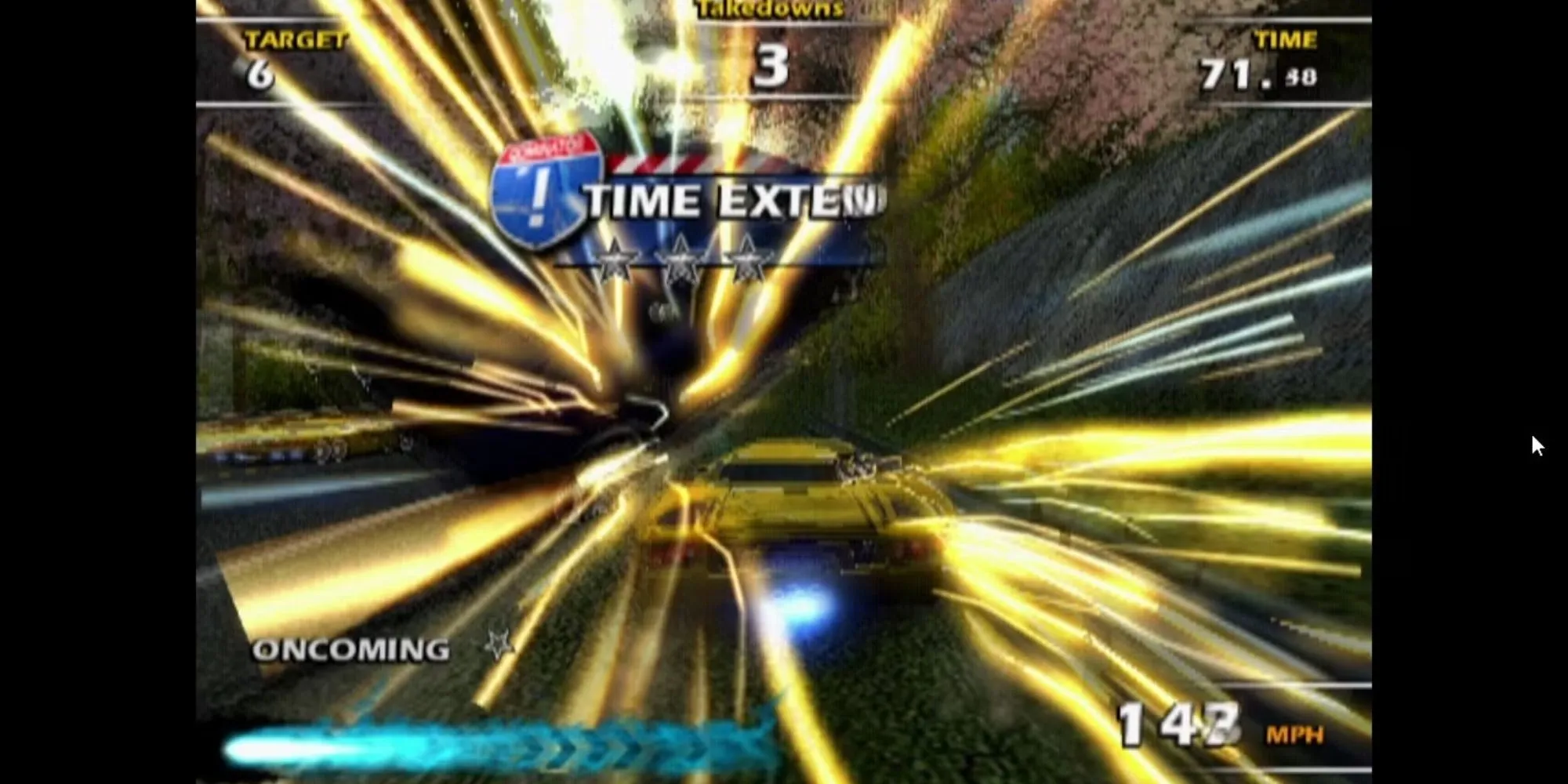 Ảnh bìa game Burnout Dominator với cảnh xe đua cháy nổ.