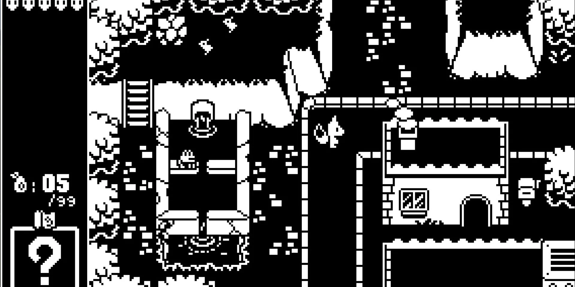 Ảnh chụp màn hình game Master Key, với người chơi đang khám phá một thị trấn nhộn nhịp.