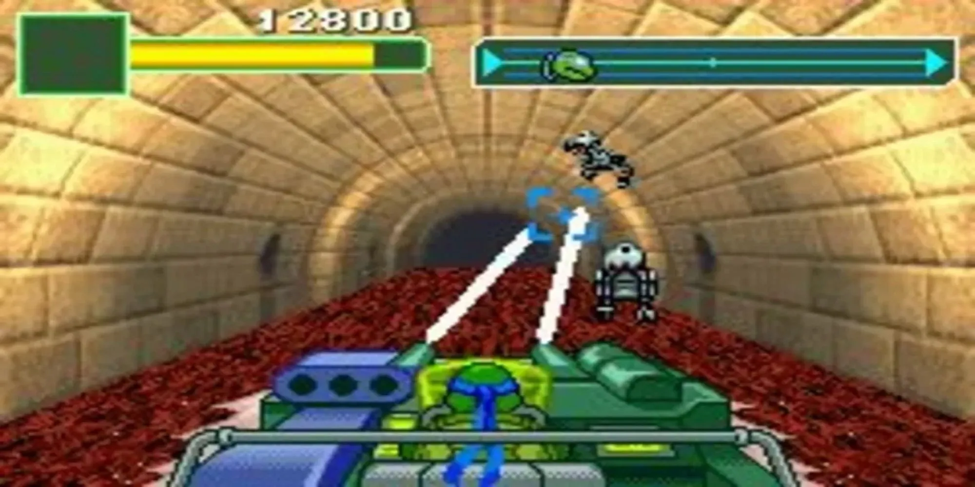 Ảnh chụp màn hình gameplay game Teenage Mutant Ninja Turtles (2003) trên Game Boy Advance