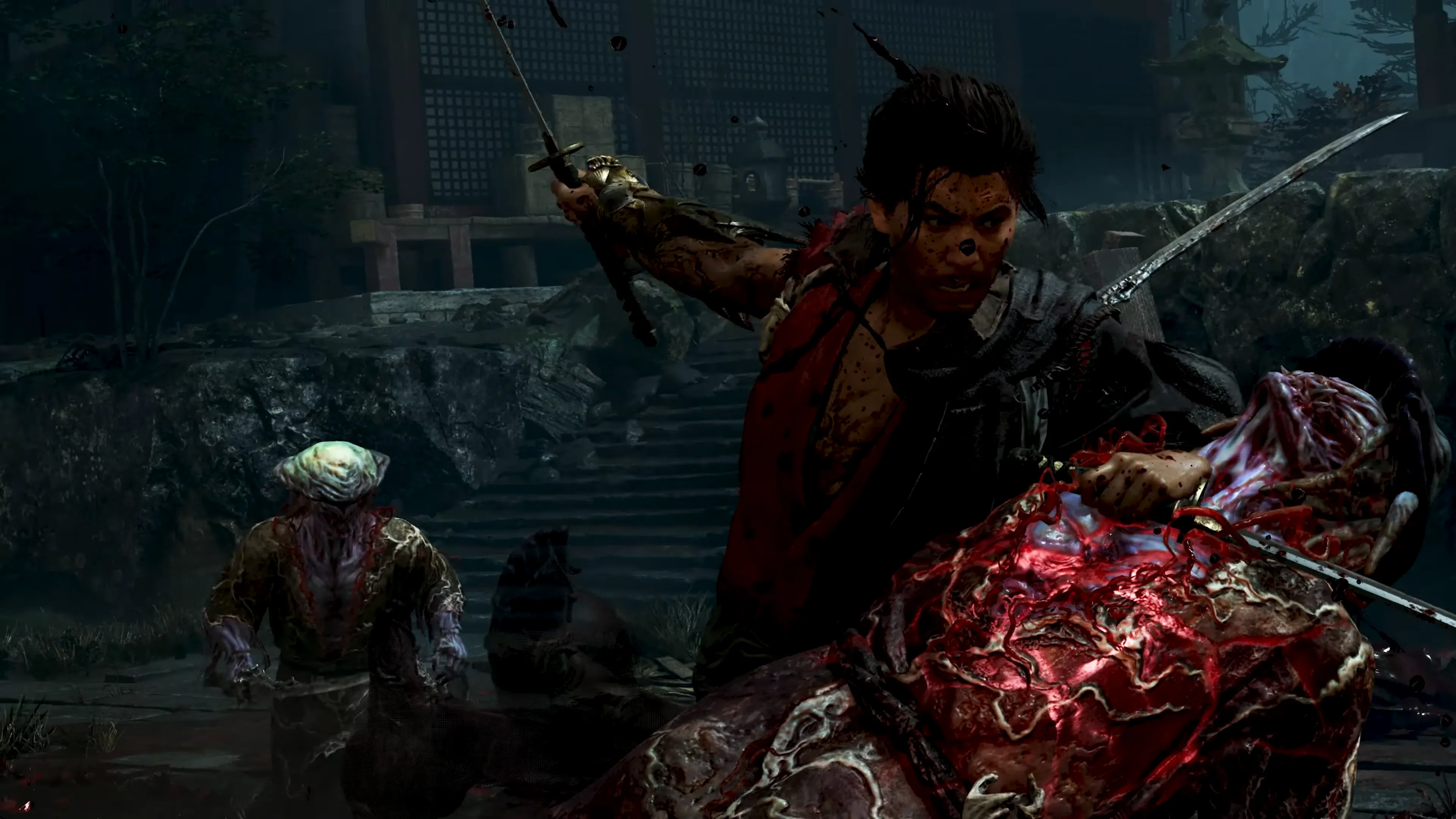 Ảnh chụp màn hình từ trailer công bố Onimusha: Way of the Sword - tựa game samurai được Capcom làm lại