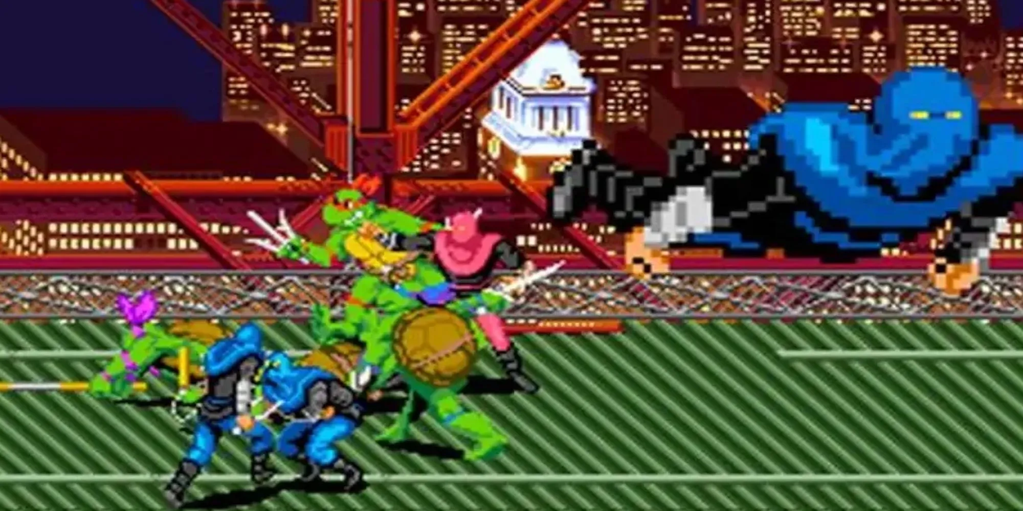 Ảnh màn hình game kinh điển Teenage Mutant Ninja Turtles IV: Turtles In Time