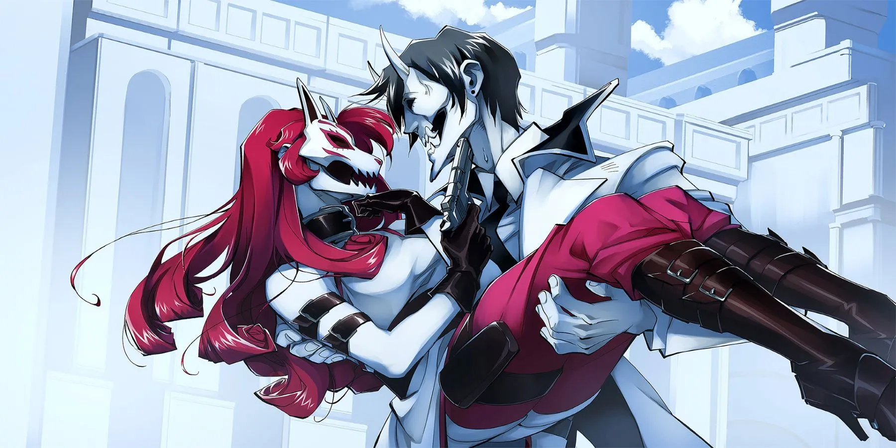 Ảnh minh họa game Neon White, tựa game FPS tốc độ kết hợp Visual Novel