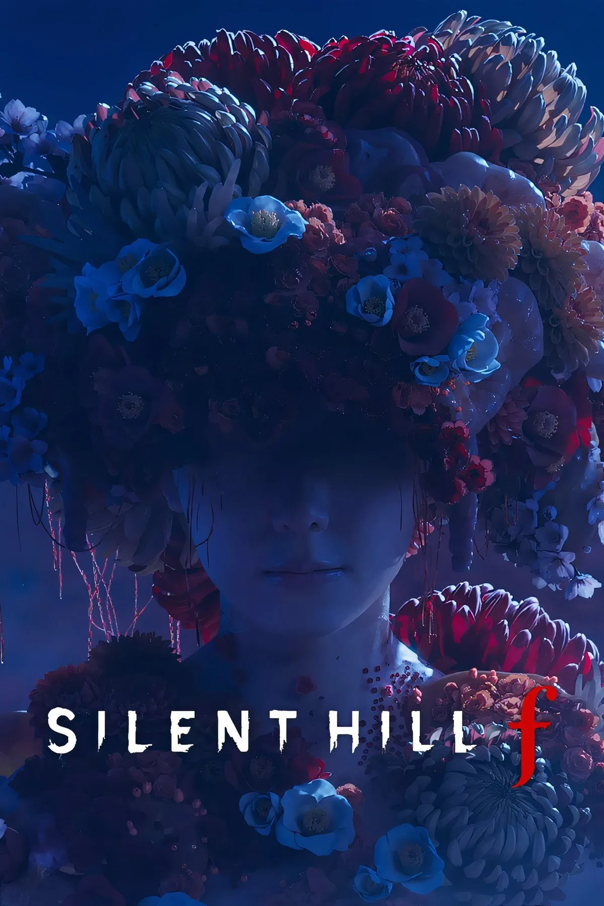 Artwork chính thức của Silent Hill f với hình ảnh ma mị và những bông hoa kỳ lạ