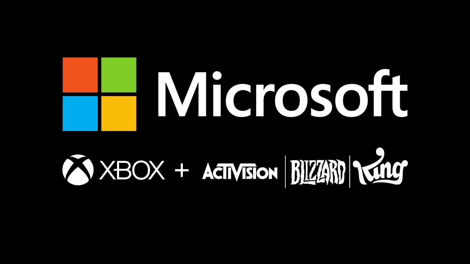 Biểu tượng Microsoft và Activision Blizzard sau khi thương vụ chính thức hoàn tất