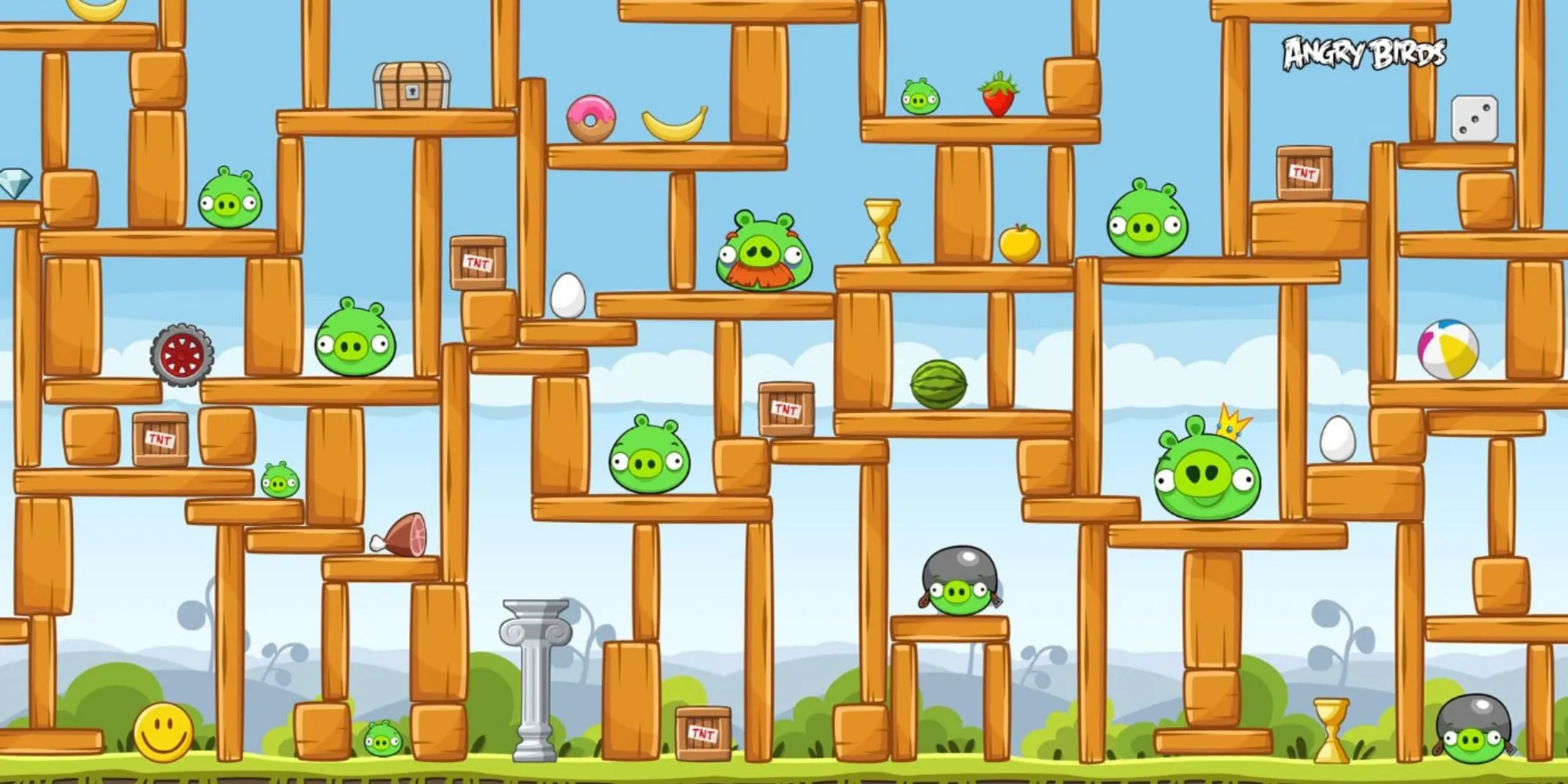 Biểu tượng và lối chơi đặc trưng của game mobile Angry Birds