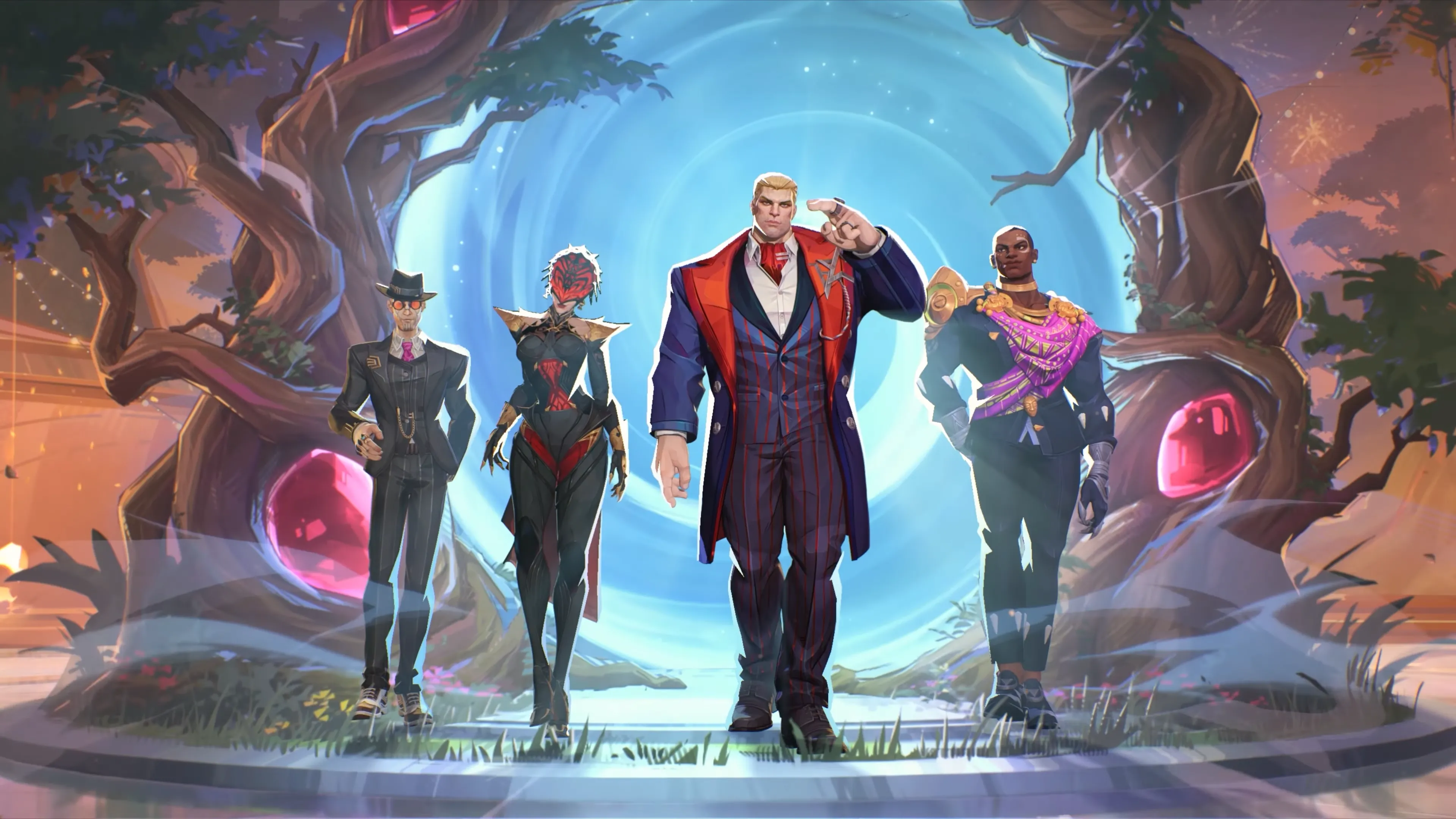 Các nhân vật Marvel Rivals trong trang phục sự kiện Hellfire Gala