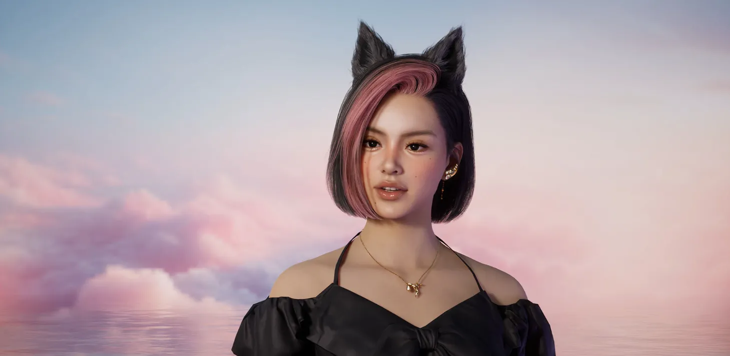 Cận cảnh một nhân vật nữ với biểu cảm độc đáo trong tựa game mô phỏng đời sống inZOI