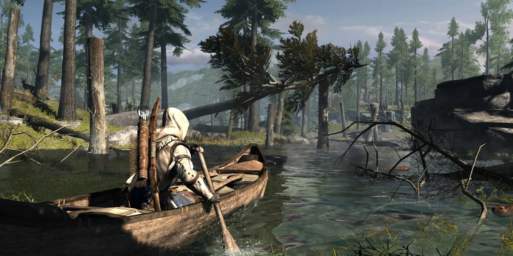 Cảnh chèo thuyền trong Assassin's Creed 3
