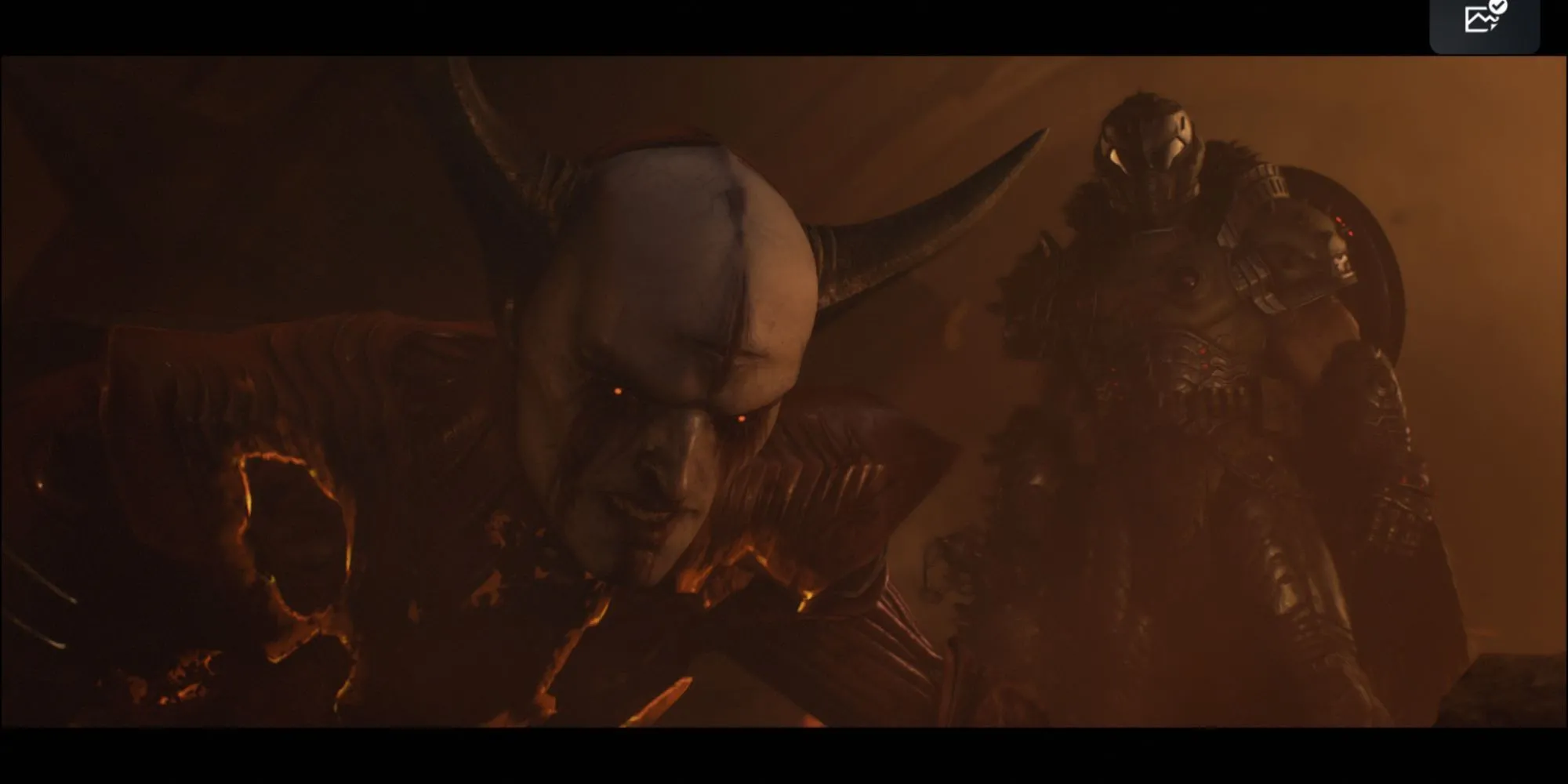 Cảnh chiến đấu cuối cùng với boss Ahzrak và The Witch trong Chapter 22: Reckoning, Doom The Dark Ages