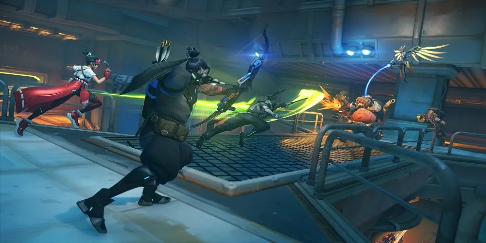 Cảnh gameplay Overwatch 2 trên bản đồ New Junk City