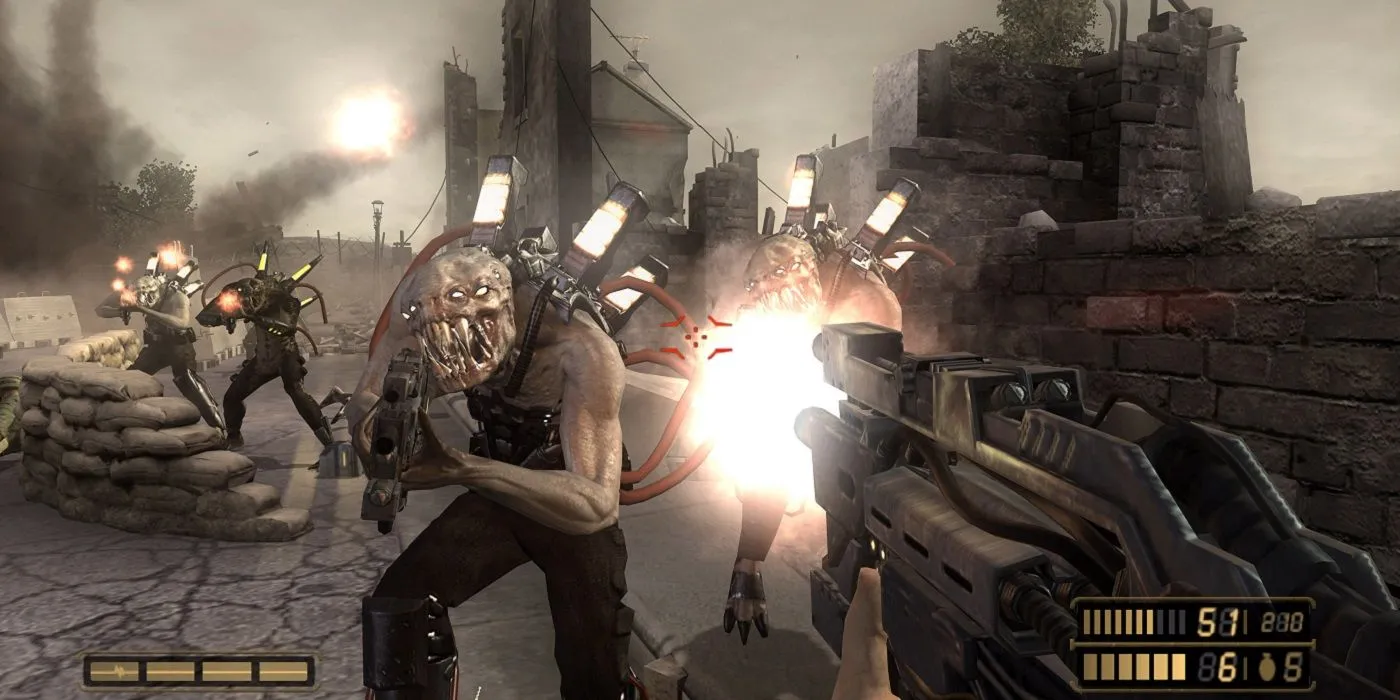 Cảnh gameplay trong Resistance: Fall of Man