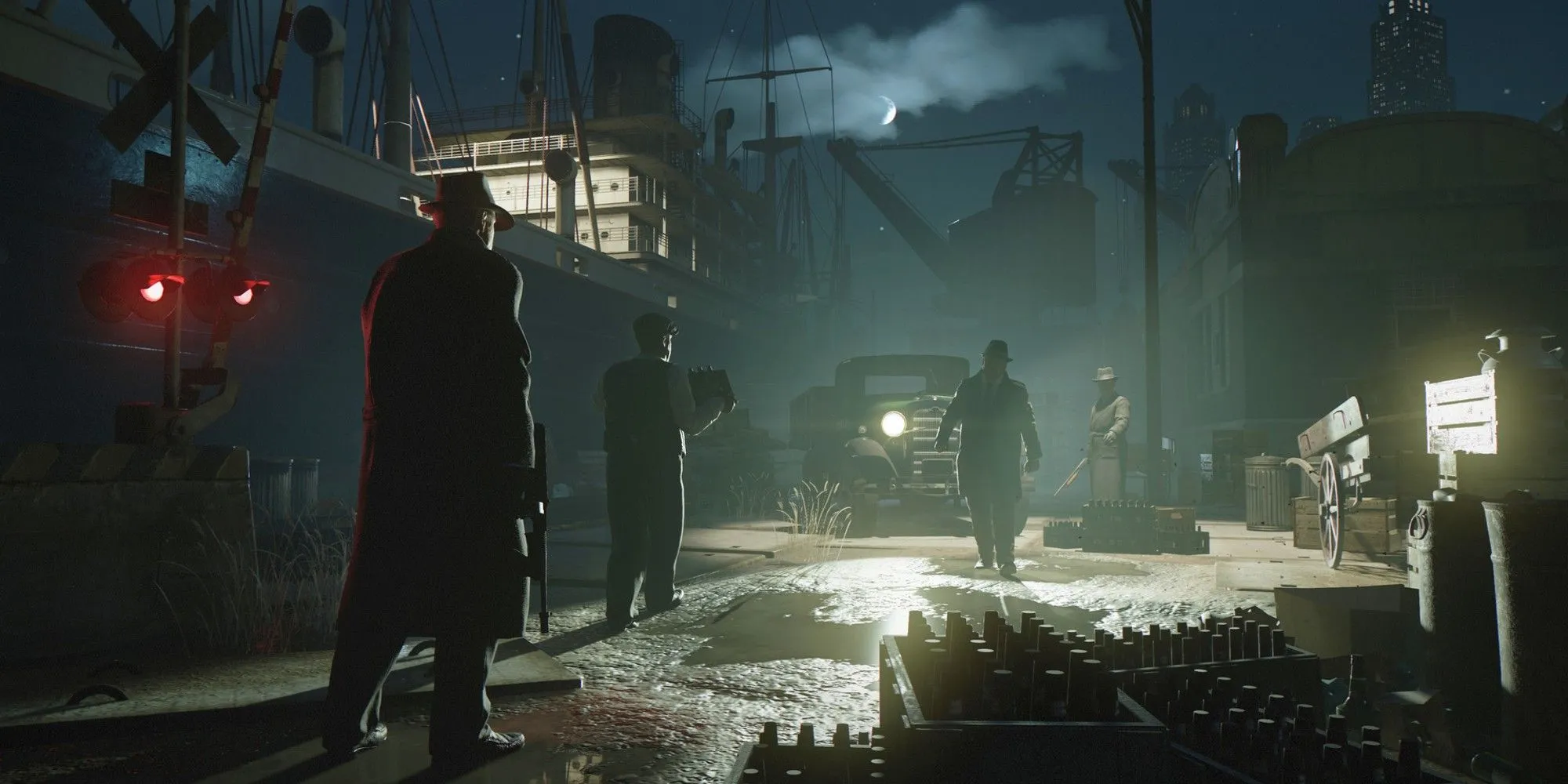 Cảnh kinh doanh phi pháp ban đêm trong Mafia 2 Definitive Edition