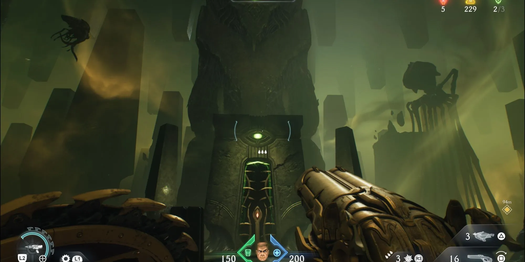 Cảnh quan siêu thực, bẻ cong vật lý trong Cosmic Realm ở Chapter 15: City Of Ry'uul, Doom The Dark Ages