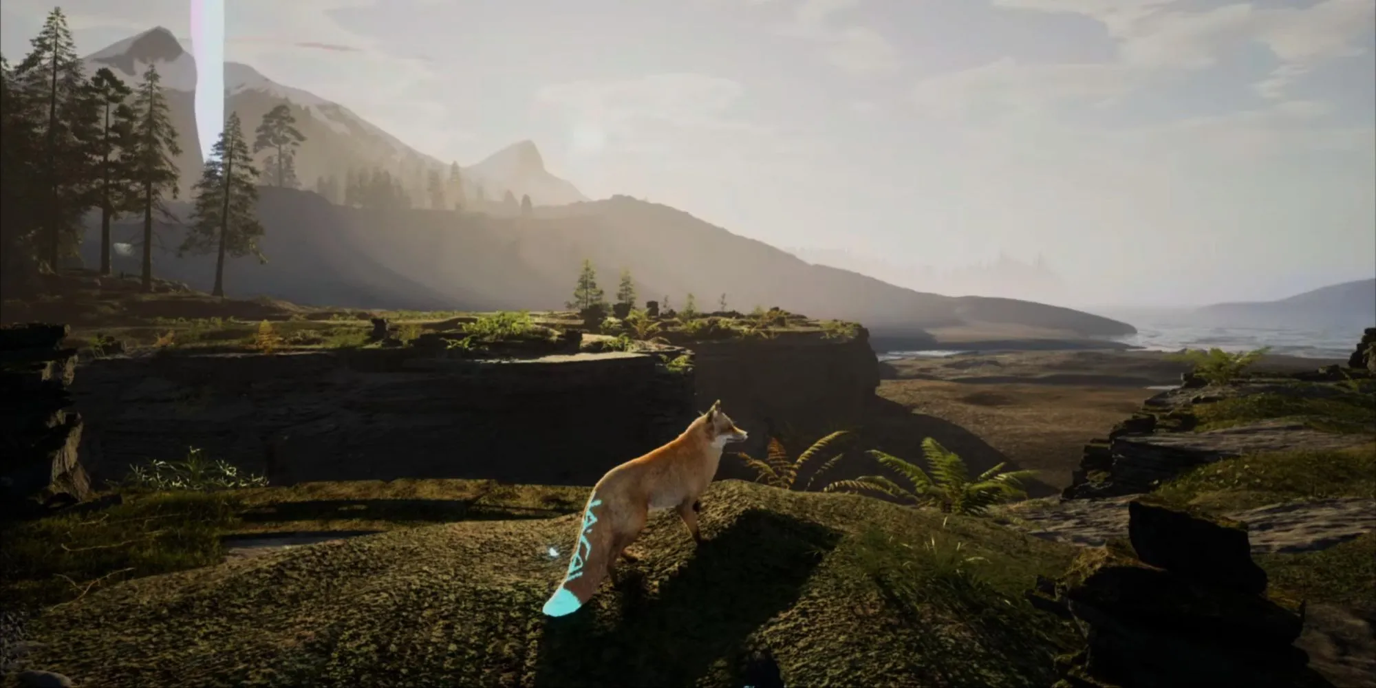 Cảnh quan xanh mướt trong thế giới game Spirit of the North 2