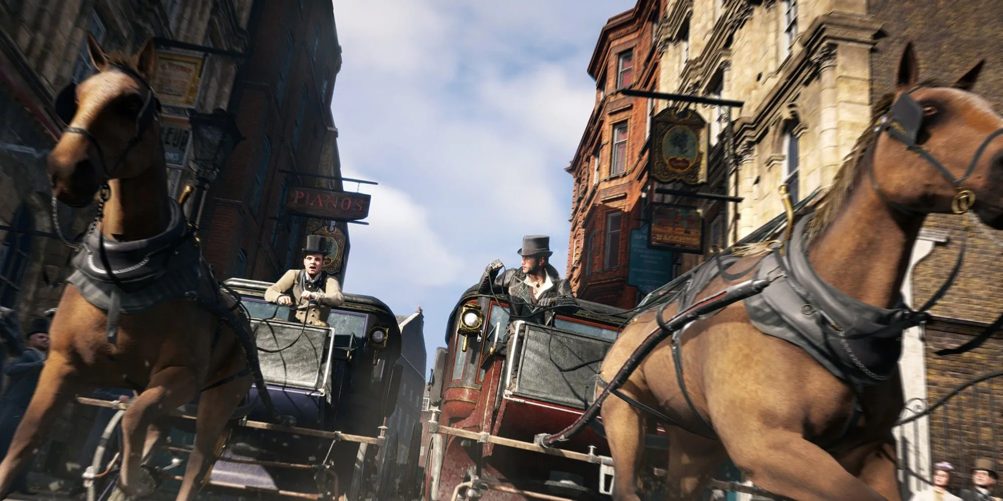 Cảnh truy đuổi bằng ngựa trong Assassin's Creed Syndicate