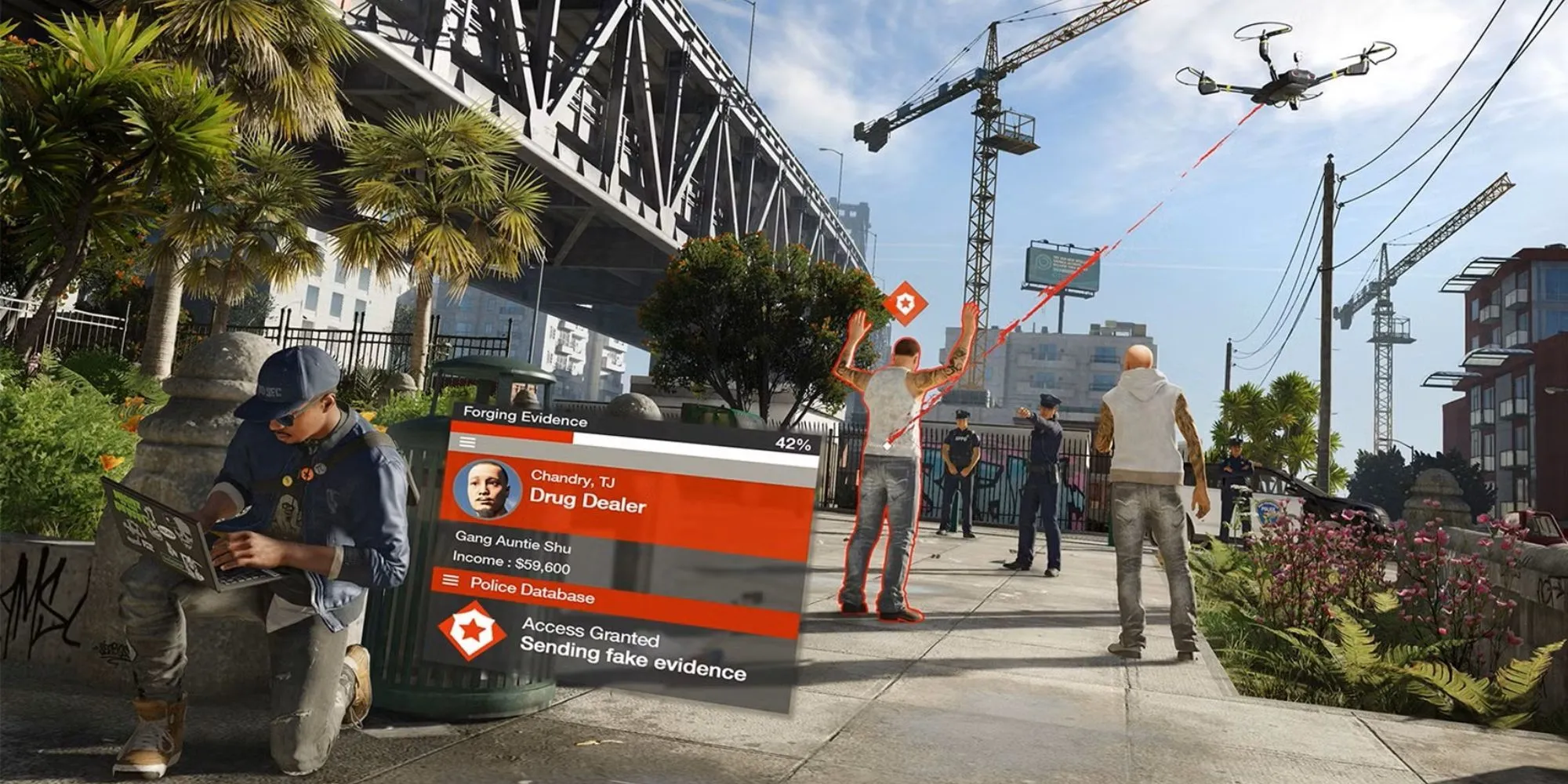 Cơ chế hack trong Watch Dogs 2 cho phép người chơi tương tác với mọi thiết bị điện tử trong thành phố San Francisco
