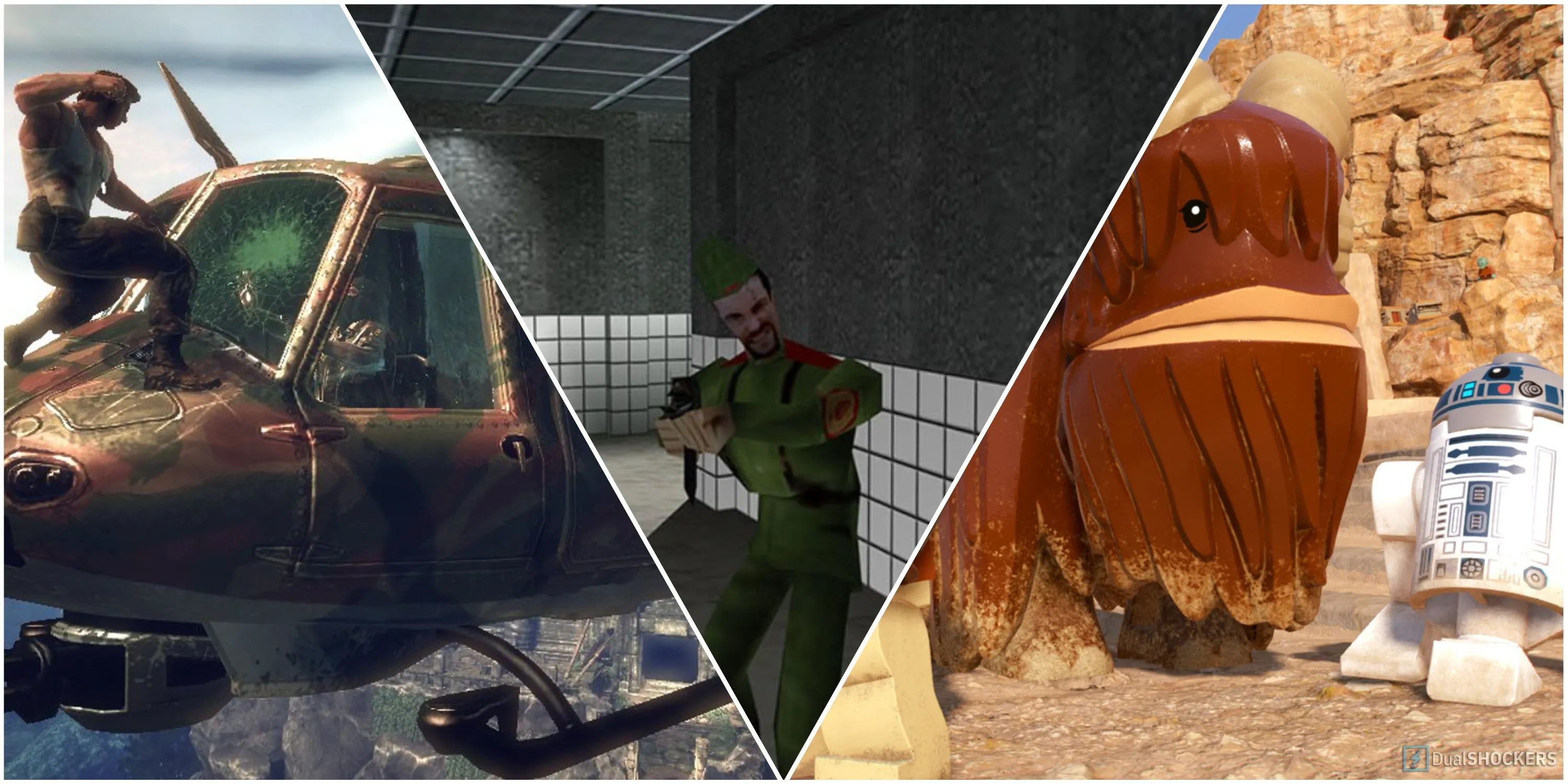 Danh sách các tựa game được chuyển thể hoặc có tiềm năng chuyển thể thành phim, bao gồm X-Men Origins Wolverine, GoldenEye 007, Lego Star Wars Skywalker Saga