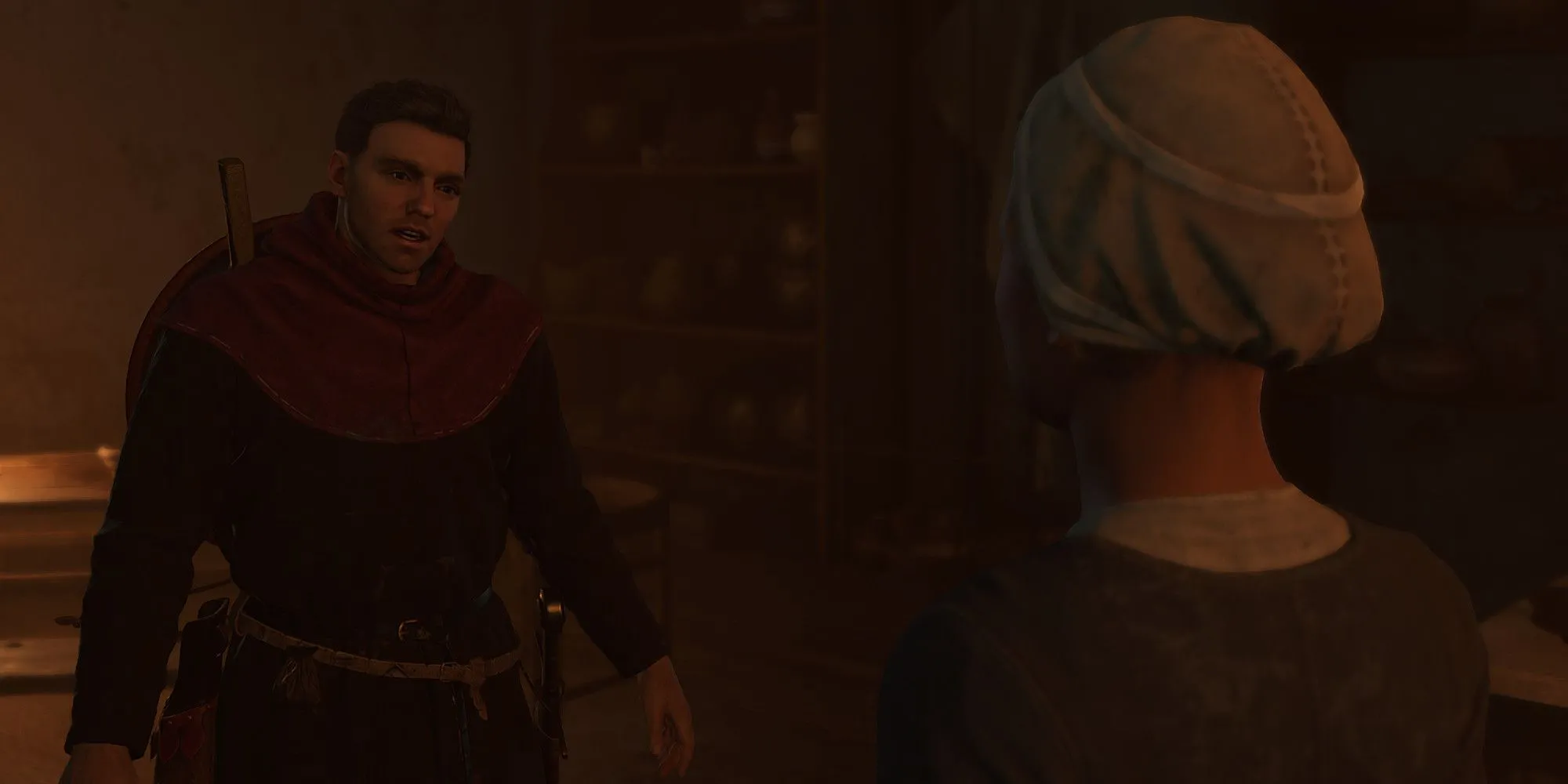 Đầu bếp Manyeta tại khu bếp Lâu đài Trosky trong Kingdom Come Deliverance 2