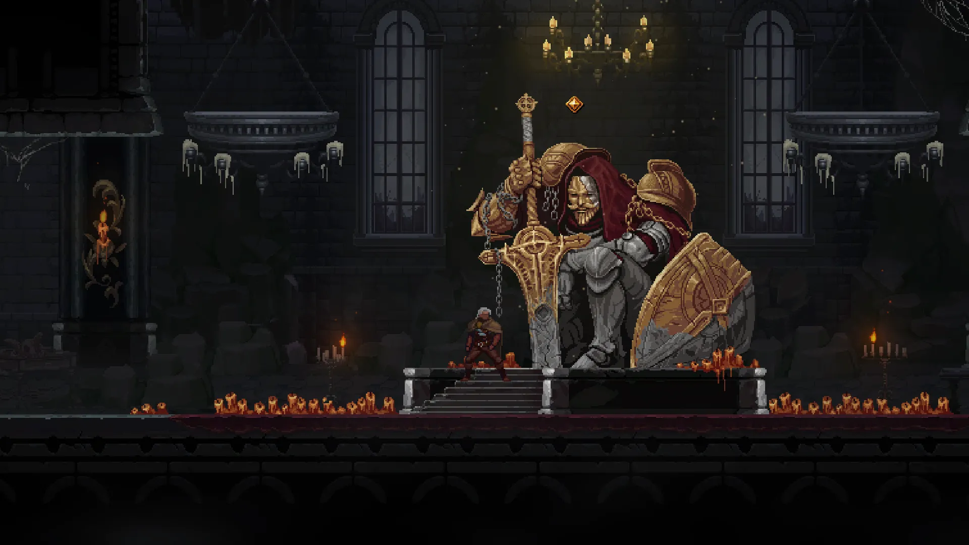 Đối đầu trùm khủng trong game roguelite hành động màn hình ngang Dragon Is Dead
