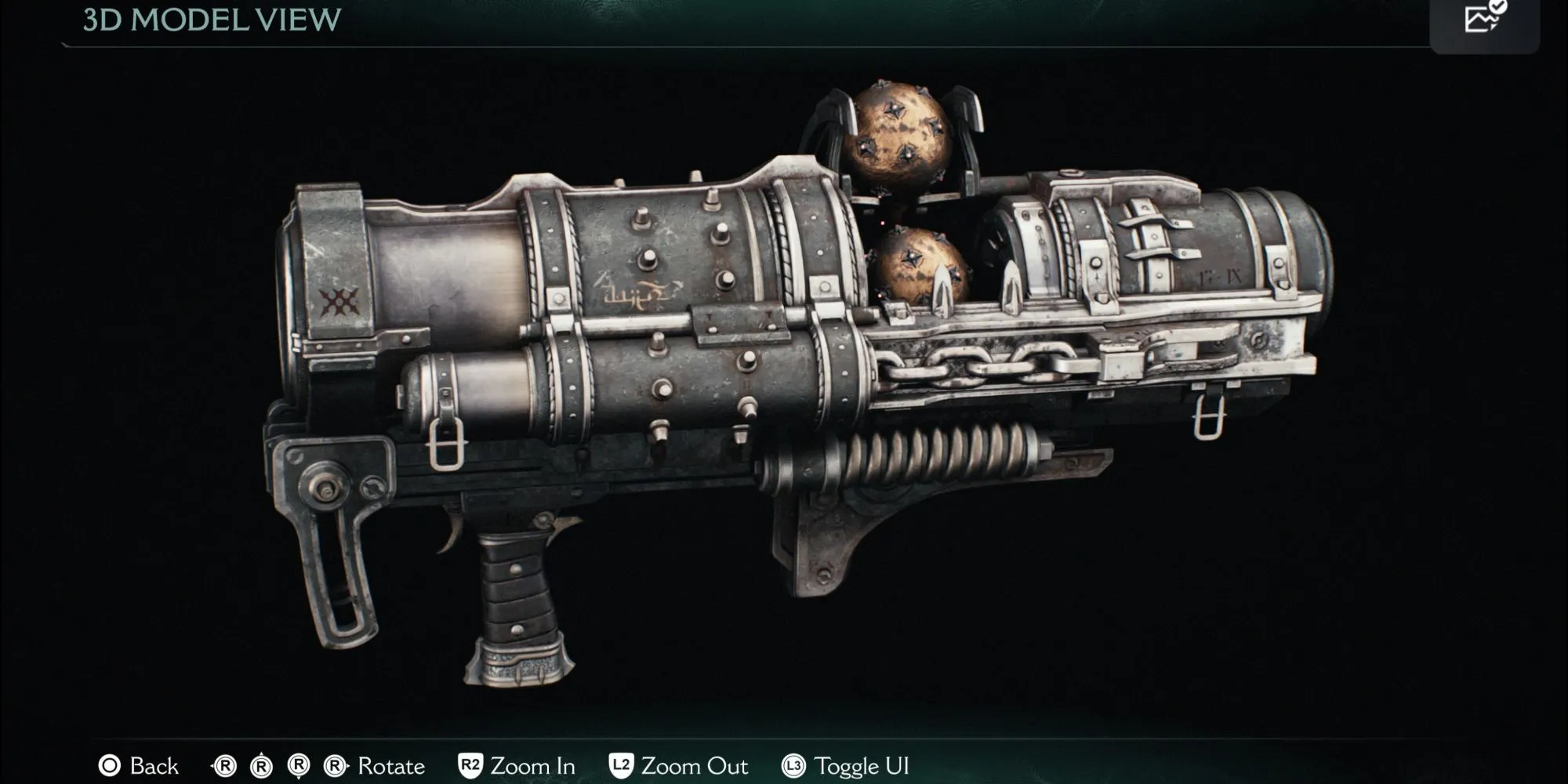 Doom The Dark Ages vũ khí Grenade Launcher với thiết kế cổ điển