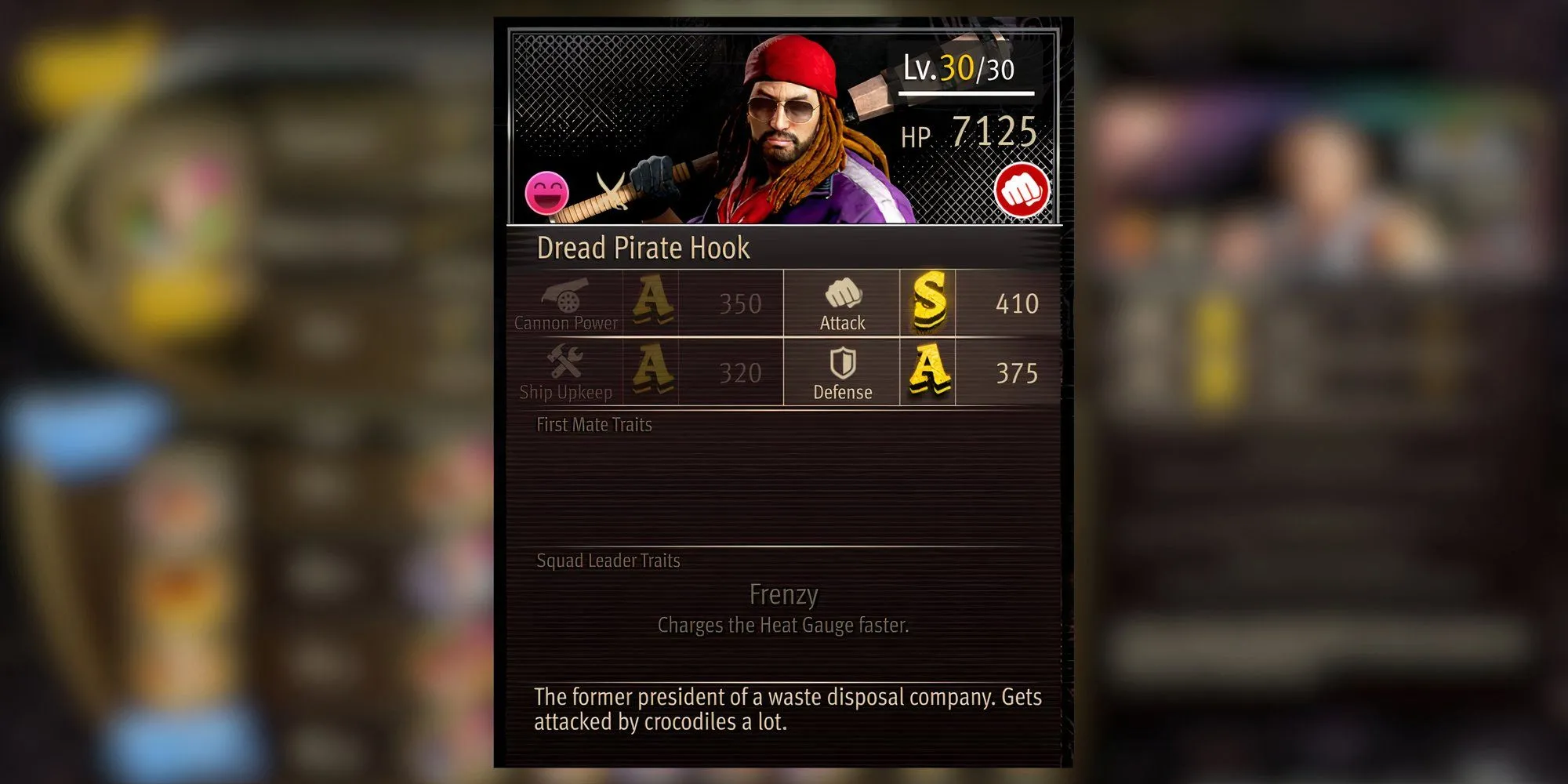 Dread Pirate Hook, thuyền trưởng cướp biển một mắt với chiếc mũ đặc trưng trong Pirate Yakuza