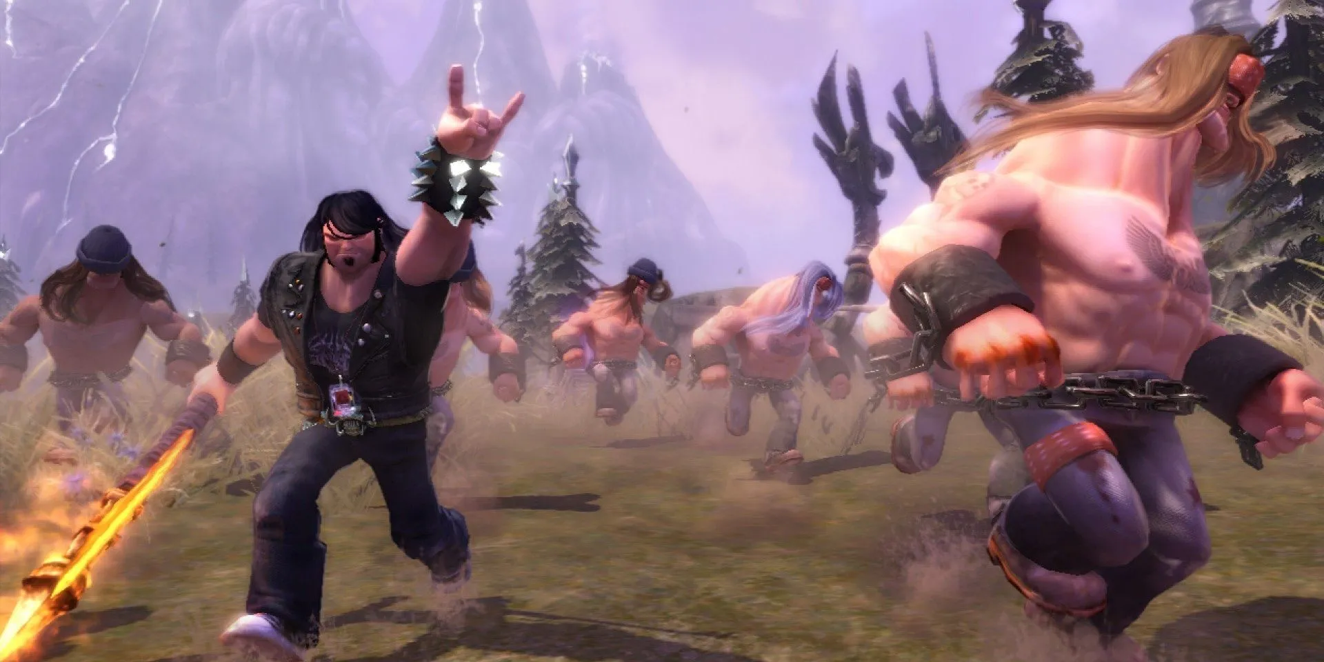 Eddie dẫn dắt Headbangers trong Brutal Legend