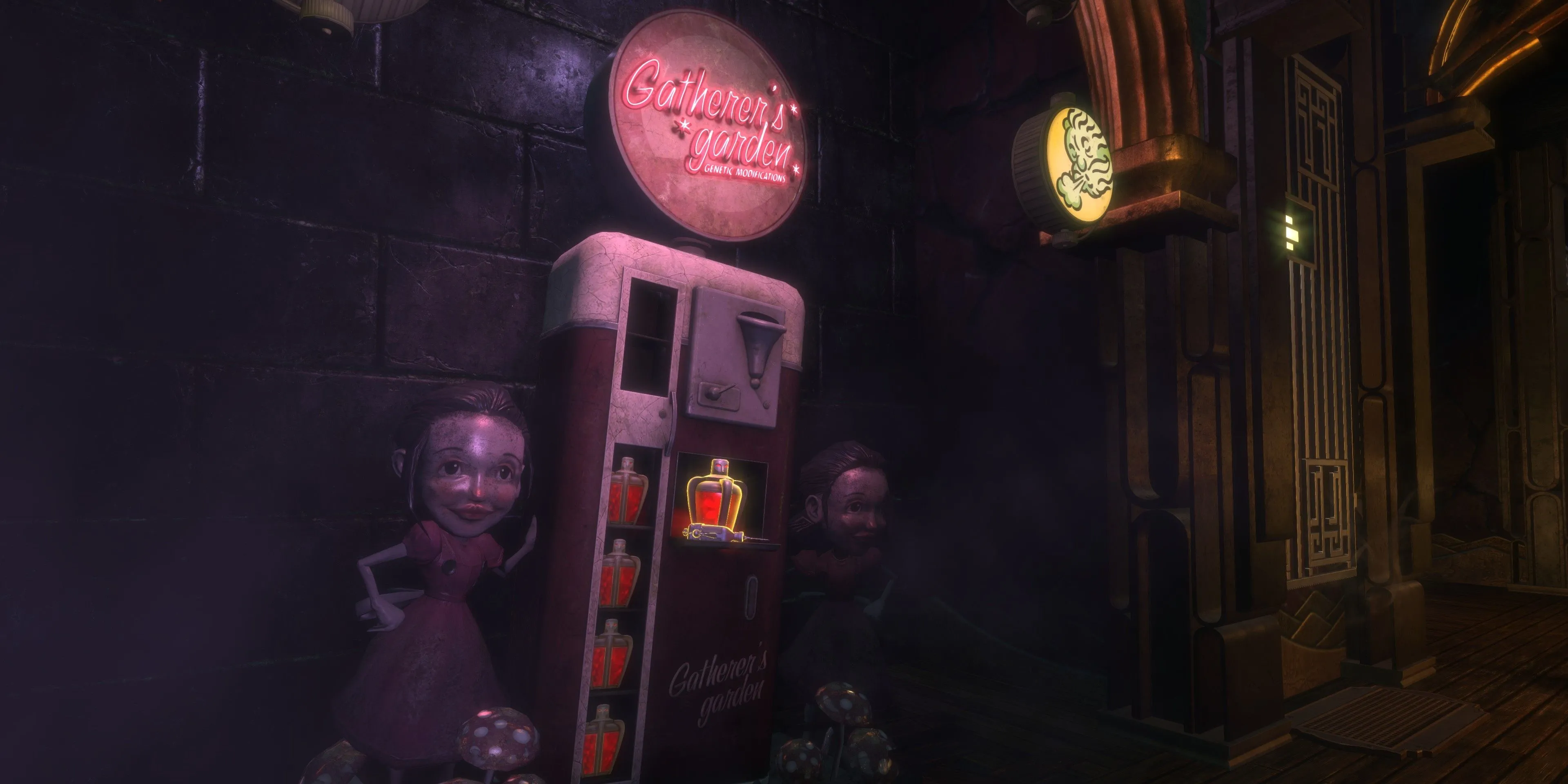 Gatherer's Garden trong BioShock - Nơi người chơi sử dụng ADAM để nâng cấp chỉ số và mua Tonic/Plasmid