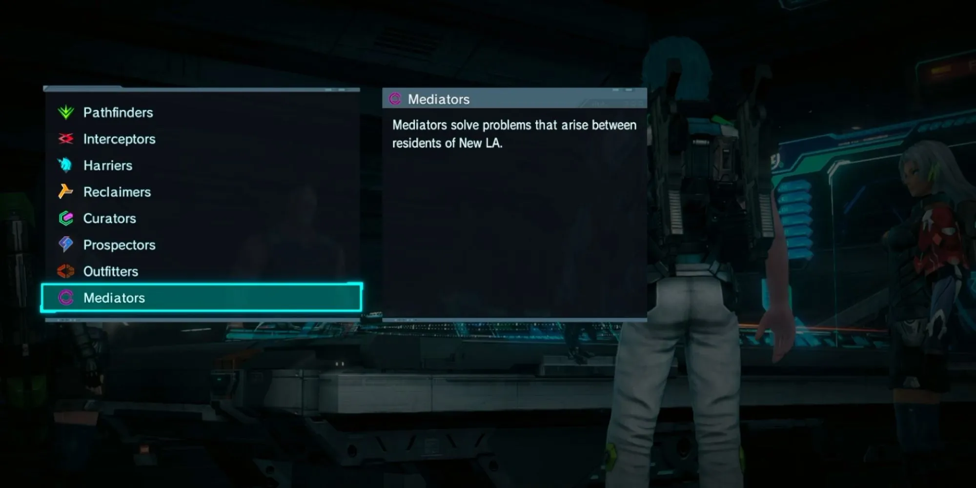 Giao diện chọn Division trong Xenoblade Chronicles X không còn quá quan trọng ở bản Definitive Edition