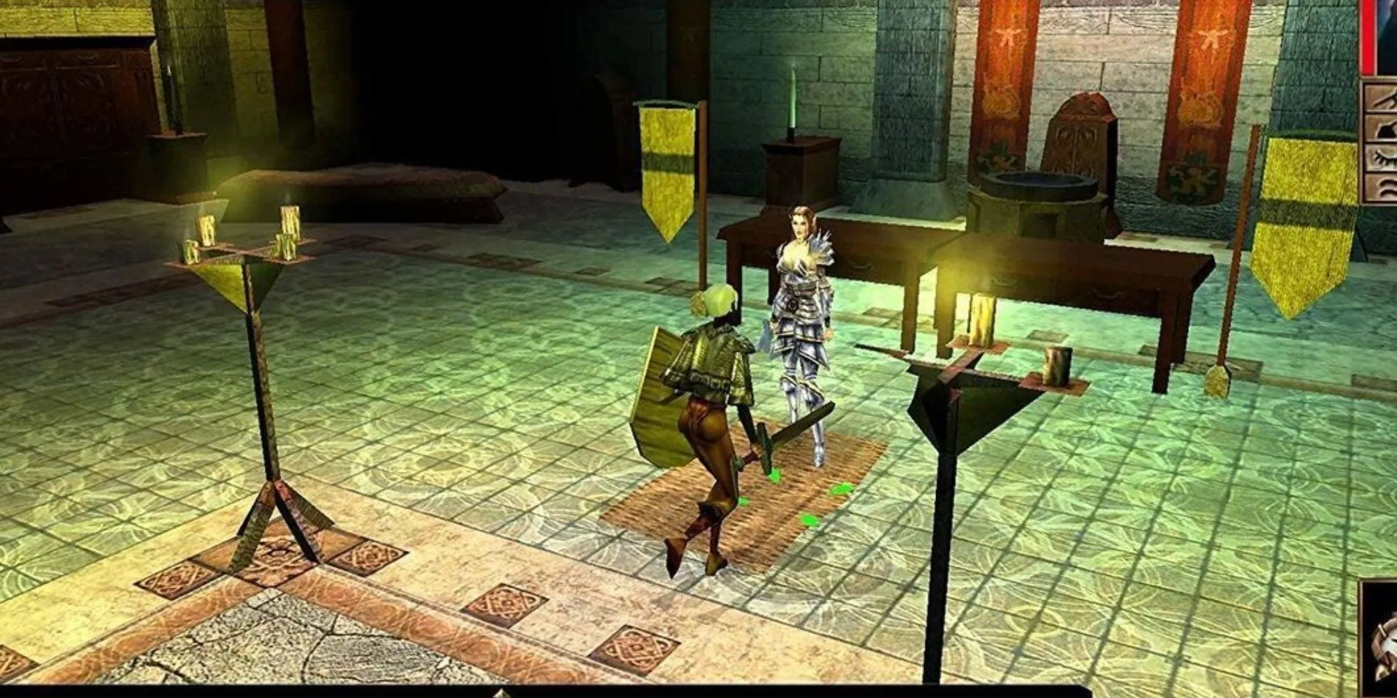 Giao diện nói chuyện với NPC trong Neverwinter Nights Enhanced Edition