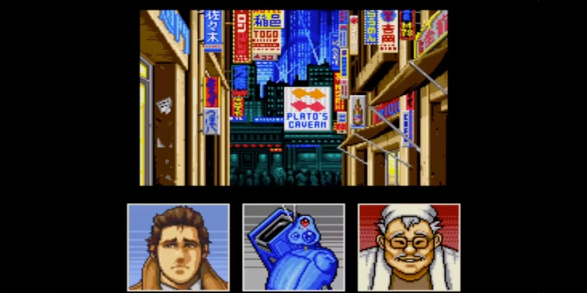 Gillian Seed và robot phụ tá trong thế giới cyberpunk của Snatcher