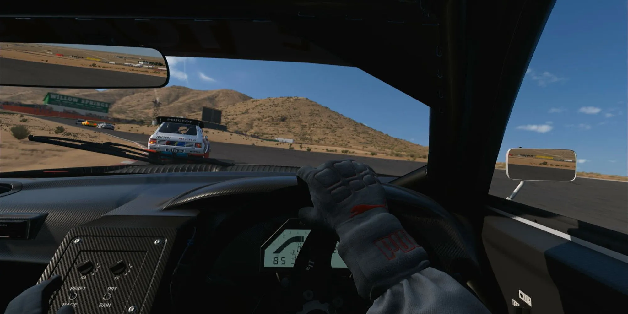 Góc nhìn người lái trong Gran Turismo 7 không hiển thị HUD